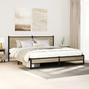 sengeramme uden madras 183x213 cm metal sonoma-eg