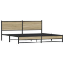 sengeramme uden madras 193x203 cm metal sonoma-eg