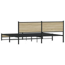 sengeramme uden madras 193x203 cm metal sonoma-eg