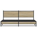 sengeramme uden madras 200x200 cm metal sonoma-eg
