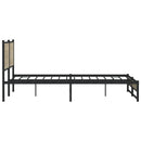 sengeramme uden madras 200x200 cm metal sonoma-eg