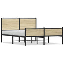 sengeramme uden madras 150x200 cm metal sonoma-eg
