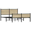 sengeramme uden madras 150x200 cm metal sonoma-eg