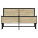 sengeramme uden madras 150x200 cm metal sonoma-eg