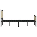 sengeramme uden madras 150x200 cm metal sonoma-eg