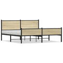 sengeramme uden madras 160x200 cm metal sonoma-eg