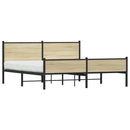 sengeramme uden madras 160x200 cm metal sonoma-eg