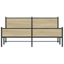 sengeramme uden madras 160x200 cm metal sonoma-eg