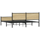 sengeramme uden madras 160x200 cm metal sonoma-eg