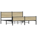 sengeramme uden madras 180x200 cm metal sonoma-eg