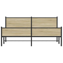 sengeramme uden madras 180x200 cm metal sonoma-eg
