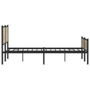 sengeramme uden madras 180x200 cm metal sonoma-eg