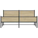 sengeramme uden madras 183x213 cm metal sonoma-eg