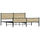 sengeramme uden madras 193x203 cm metal sonoma-eg