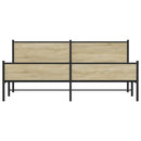 sengeramme uden madras 193x203 cm metal sonoma-eg