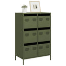 skab 68x39x101,5 cm stål olivengrøn