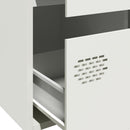 skab 68x39x101,5 cm stål hvid