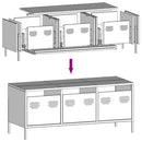 tv-bord 101,5x39x43,5 cm koldvalset stål sort