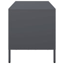 tv-bord 101,5x39x43,5 cm koldvalset stål antracitgrå