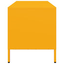 tv-bord 101,5x39x43,5 cm koldvalset stål sennepsgul