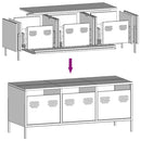 tv-bord 101,5x39x43,5 cm koldvalset stål sennepsgul