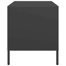 tv-bord 68x39x43,5 cm koldvalset stål sort