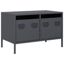 tv-bord 68x39x43,5 cm koldvalset stål antracitgrå