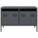 tv-bord 68x39x43,5 cm koldvalset stål antracitgrå