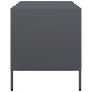tv-bord 68x39x43,5 cm koldvalset stål antracitgrå