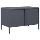 tv-bord 68x39x43,5 cm koldvalset stål antracitgrå