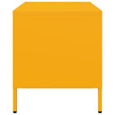 tv-bord 68x39x43,5 cm koldvalset stål sennepsgul