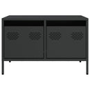tv-bord 68x50x43,5 cm koldvalset stål sort