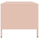tv-bord 68x50x43,5 cm koldvalset stål lyserød