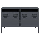 tv-bord 68x50x43,5 cm koldvalset stål antracitgrå