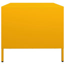 tv-bord 68x50x43,5 cm koldvalset stål sennepsgul