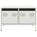 tv-bord 68x50x43,5 cm koldvalset stål hvid