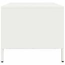 tv-bord 68x50x43,5 cm koldvalset stål hvid