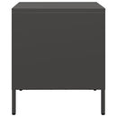 sengeborde 2 stk. 35x39x43,5 cm stål sort