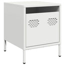 sengeborde 2 stk. 35x39x43,5 cm stål hvid