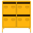 skab 68x39x73,5 cm koldvalset stål sennepsgul