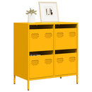 skab 68x39x73,5 cm koldvalset stål sennepsgul