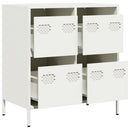 skab 68x39x73,5 cm koldvalset stål hvid