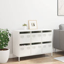 skænk 101,5x39x73,5 cm koldvalset stål hvid