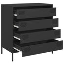 skænk 68x39x73,5 cm koldvalset stål sort