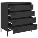 skænk 68x39x73,5 cm koldvalset stål sort