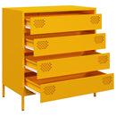 skab 68x39x73,5 cm koldvalset stål sennepsgul