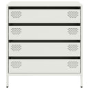 skab 68x39x73,5 cm koldvalset stål hvid