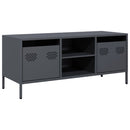 tv-bord 101,5x39x43,5 cm koldvalset stål antracitgrå