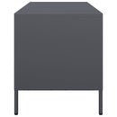 tv-bord 101,5x39x43,5 cm koldvalset stål antracitgrå