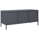 tv-bord 101,5x39x43,5 cm koldvalset stål antracitgrå